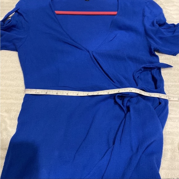 👗 Lulu’s 👗 Royal Blue Wrap Dress - S - Picture 8 of 12